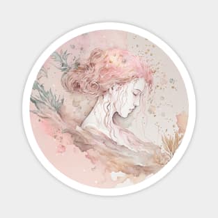 Watercolor Zodiac - Virgo Magnet